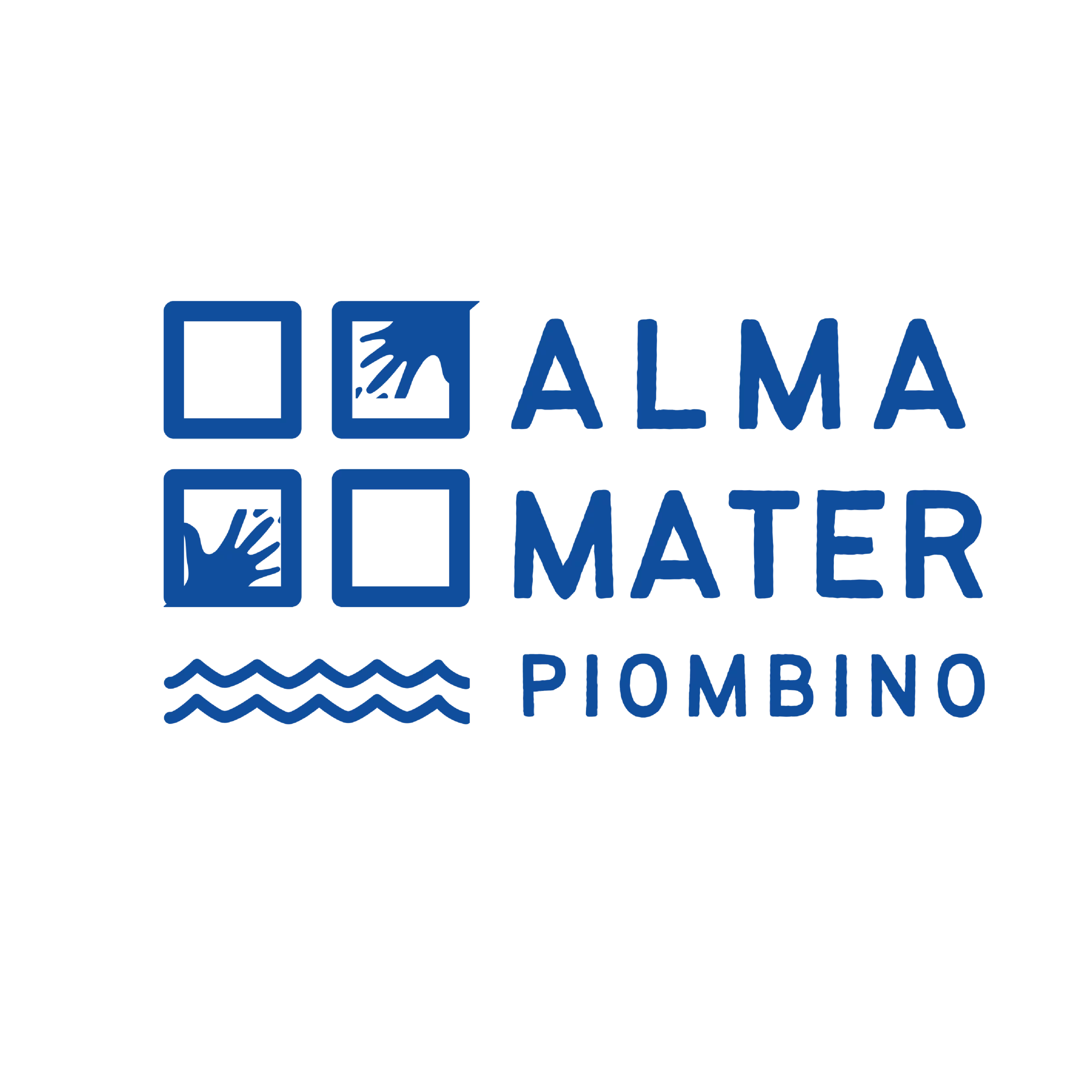 logo alma mater srl blue